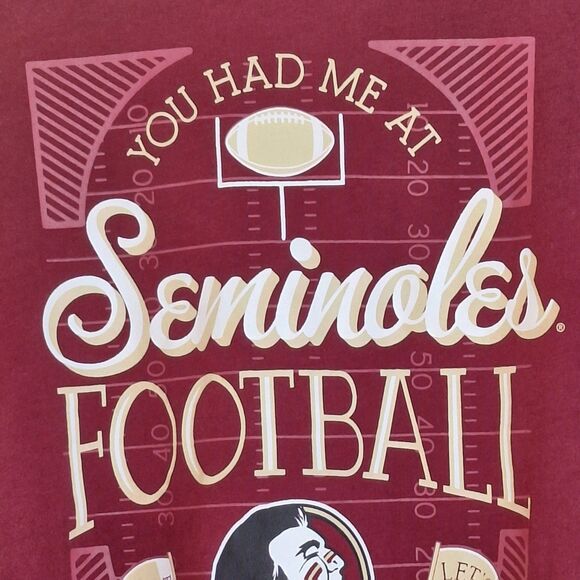 Champion Florida State Long Sleeve POCKET Tee XXL Garnet Red Seminoles T-Shirt - Picture 5 of 12